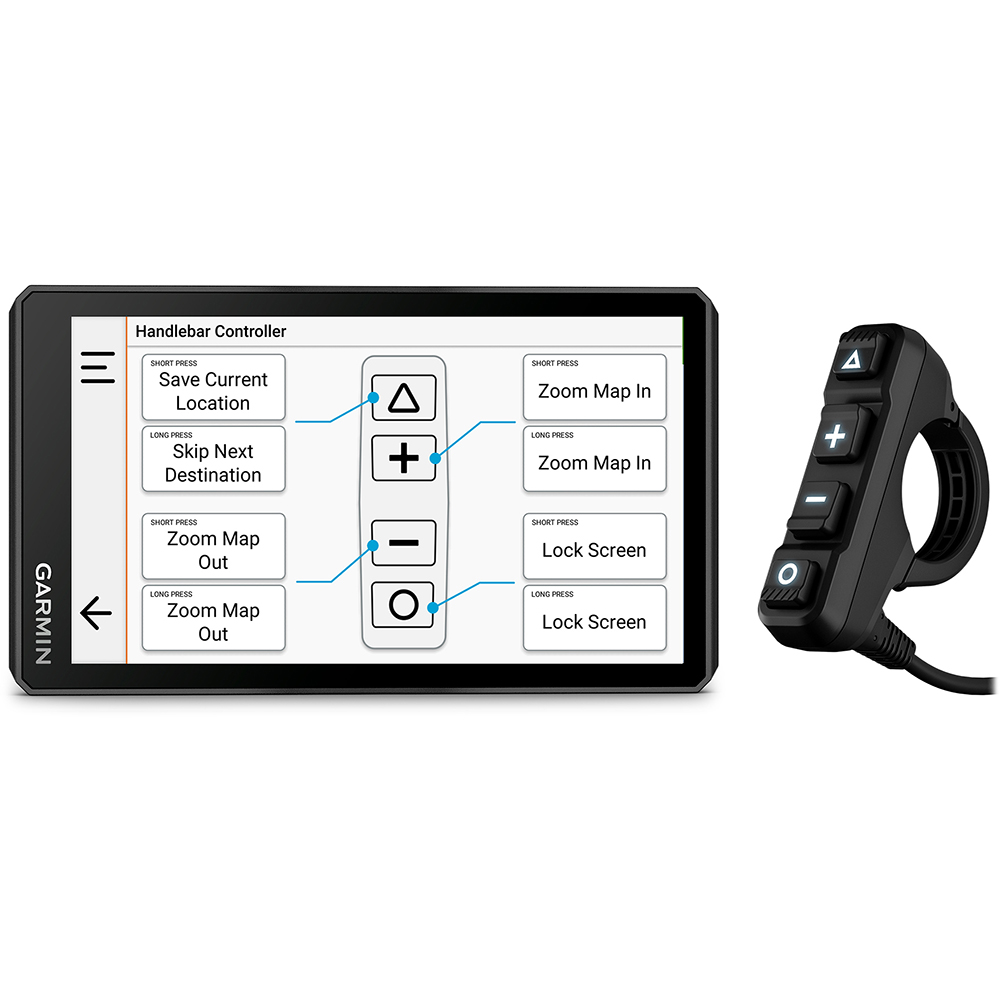 Garmin - Commande au guidon Noir
