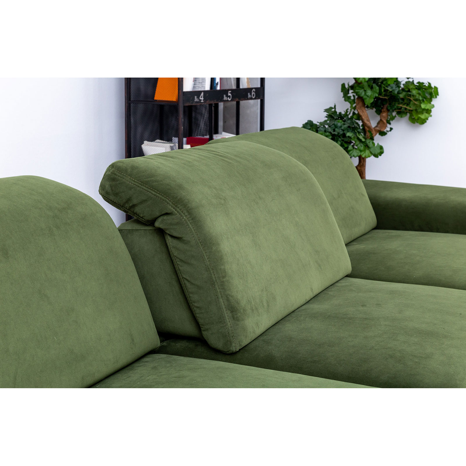 polsterpower Ecksofa - grün - Basismodell