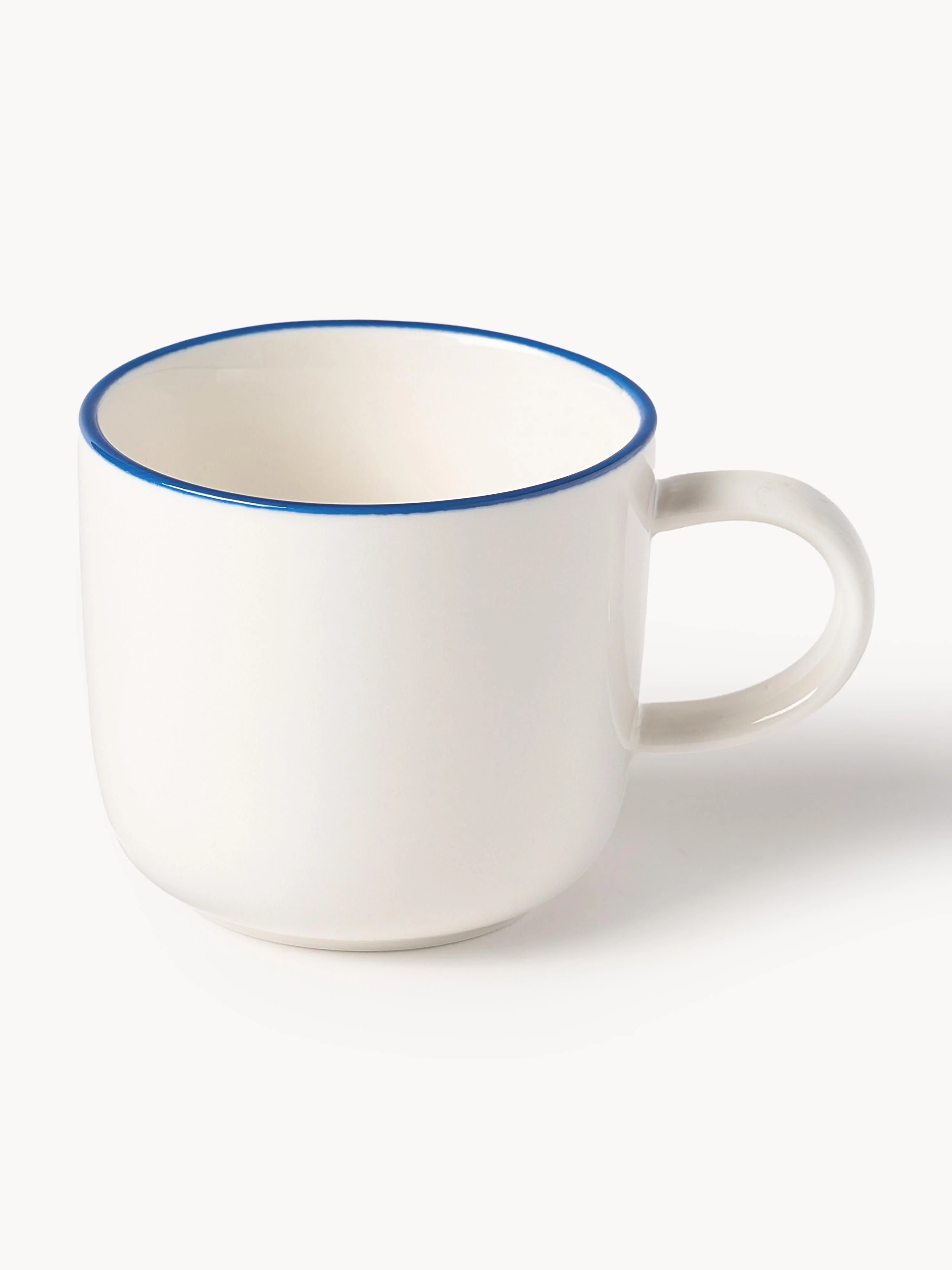 Porseleinen espressokopjes Facile met schoteltjes, 2 stuks