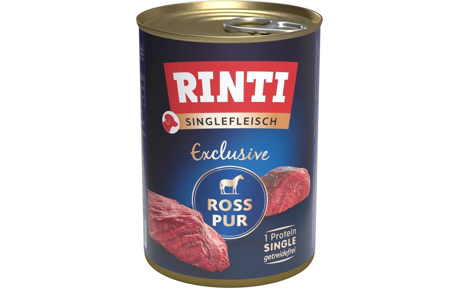 Nassfutter Singlefleisch Exclusive Ross Pur, 12 x 400 gAlleinfuttermittel für ausgewachsene Hunde