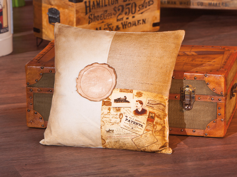 Kissen - braun-beige - 45x45 cm