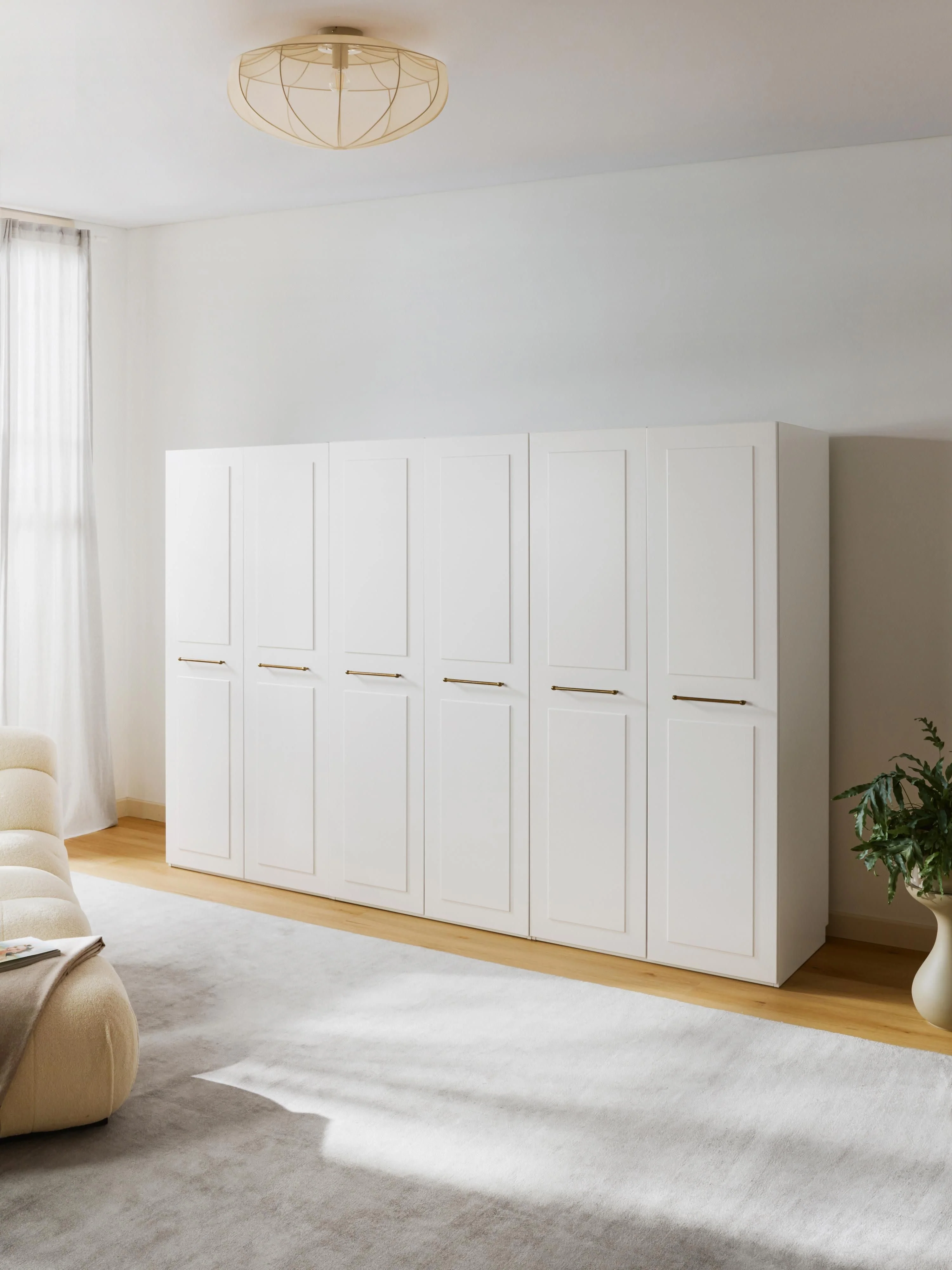 Modulaire draaideurkast Charlotte, 300 cm breed, diverse varianten