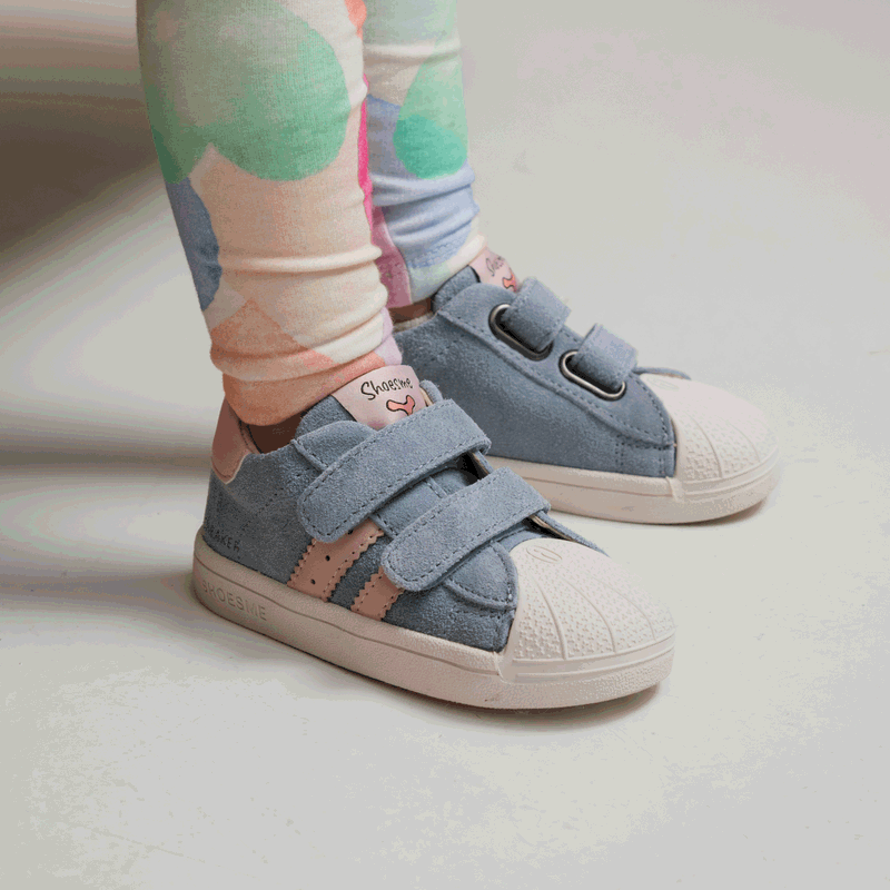 Shoesme blauw sneakertje Microfiber leer, Suède | Meisjes schoenen