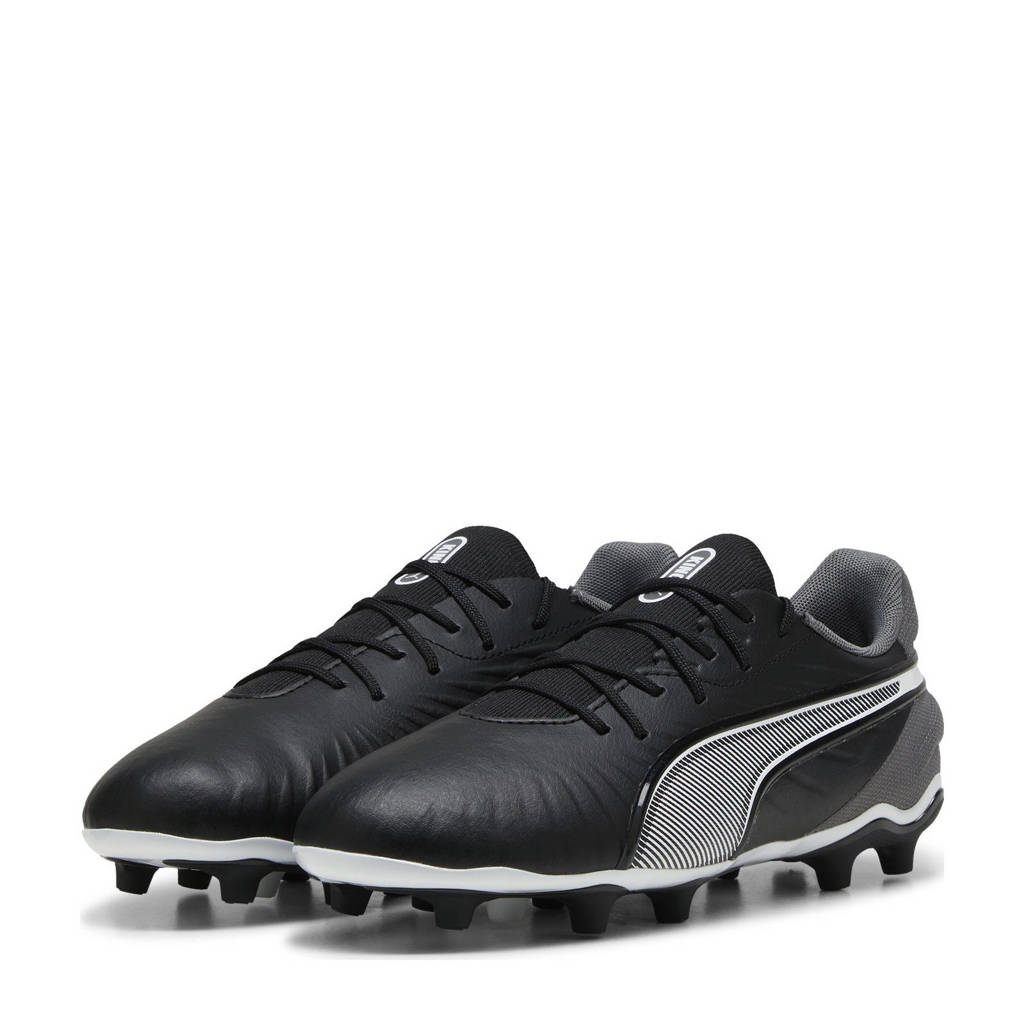 Puma Kin Matchjunior voetbalschoenen zwart/wit/antraciet