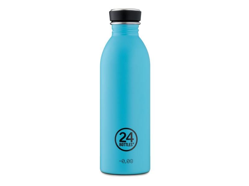 24Bottles Trinkflasche Urban 500 ml, Lagoon Blue Trinkflasche aus rostfreiem Edelstahl