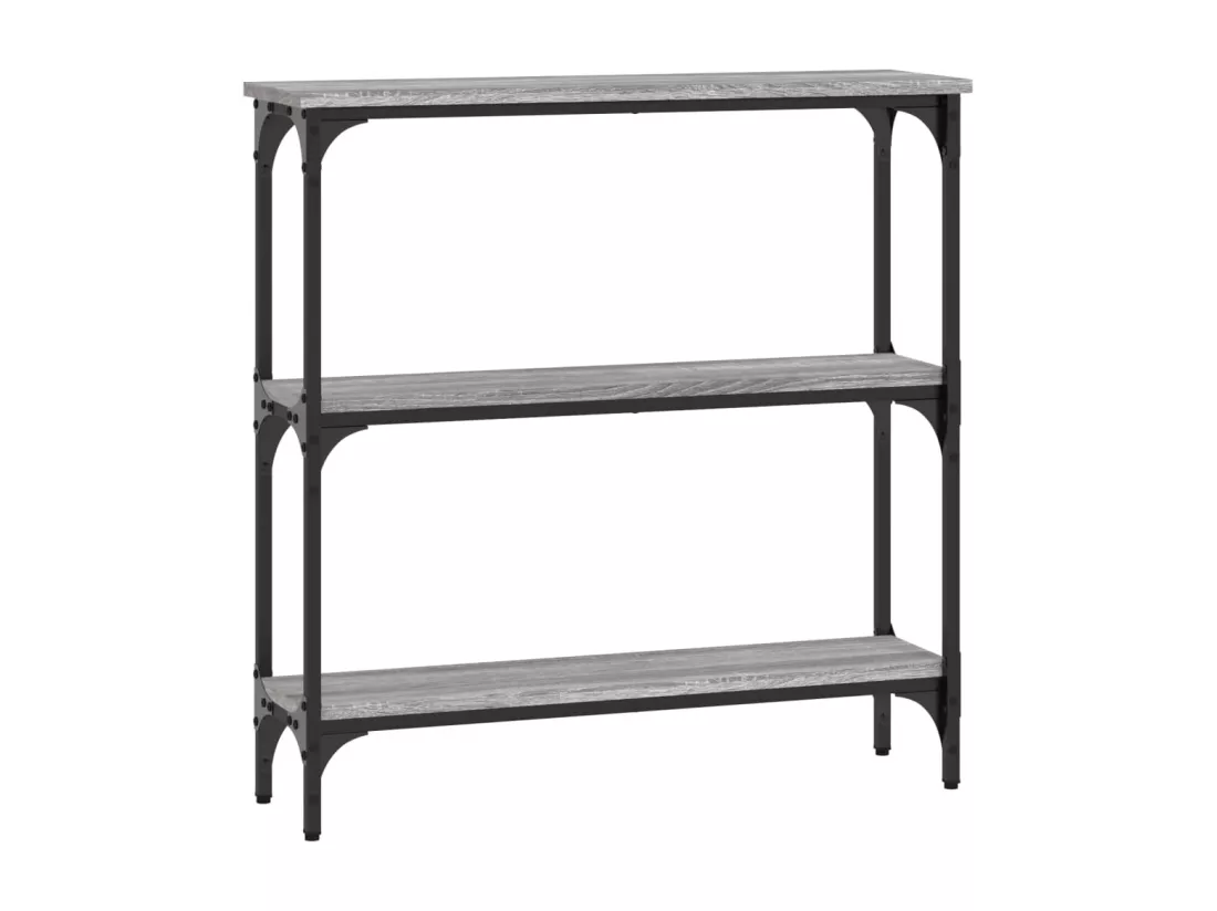 Table console sonoma gris 75x22,5x75 cm bois d'ingénierie