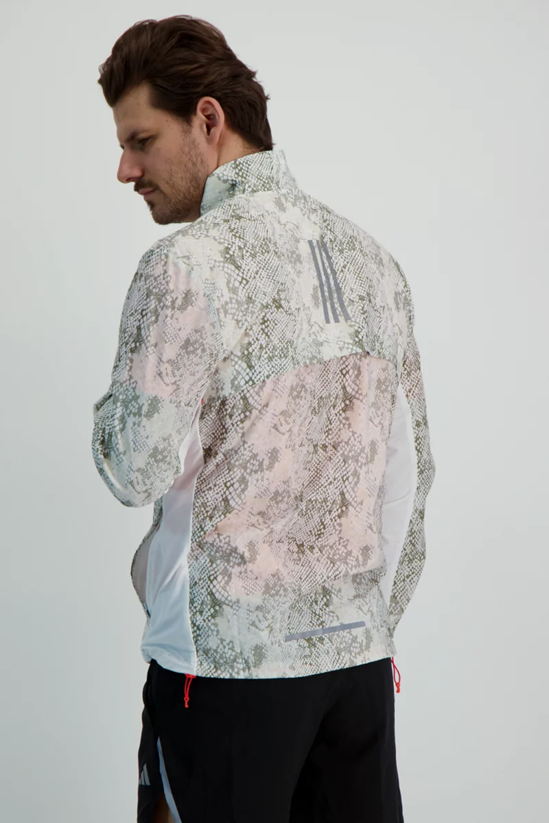 adidas Performance Allover Print Marathon Herren Laufjacke