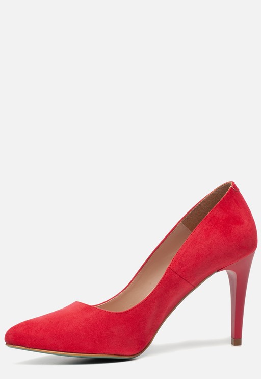 Giulia Pumps rood Imitatiesuede