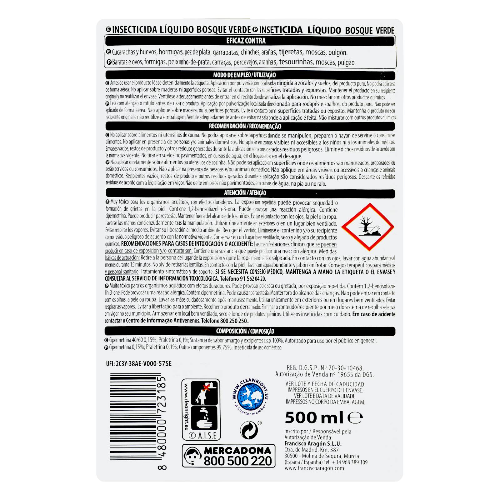 Insecticide liquide Green Forest