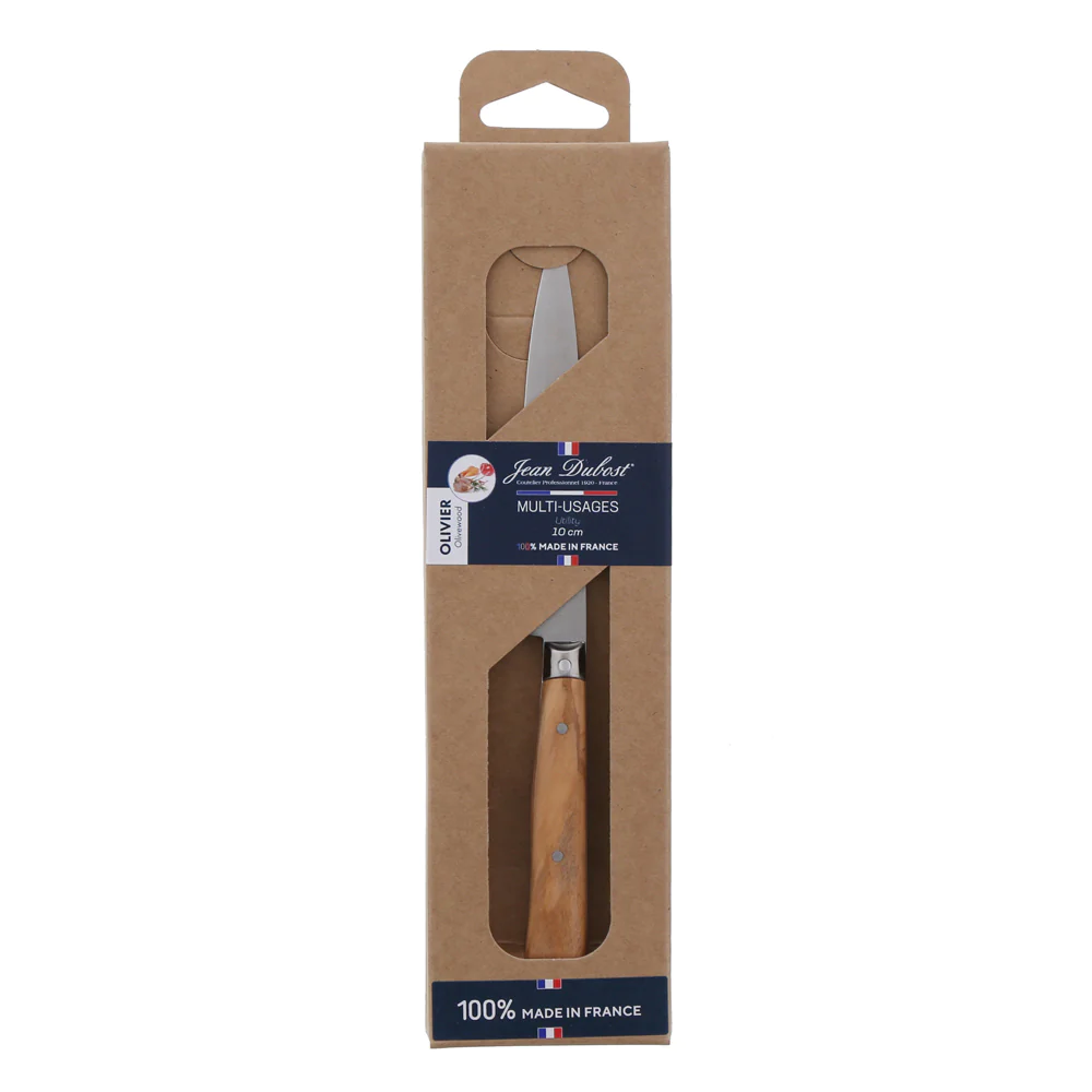 Couteau multi usage en olivier 11 cm Jean Dubost