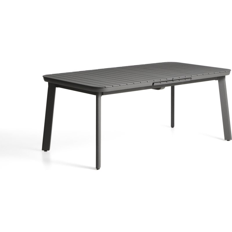 Table extensible d’extérieur Izola en aluminium avec finition graphite 185 (235) x 100 cm