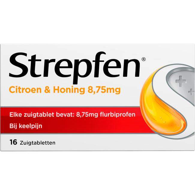 Strepfen Citroen & Honing 8,75 mg Zuigtabletten 16 Stuks