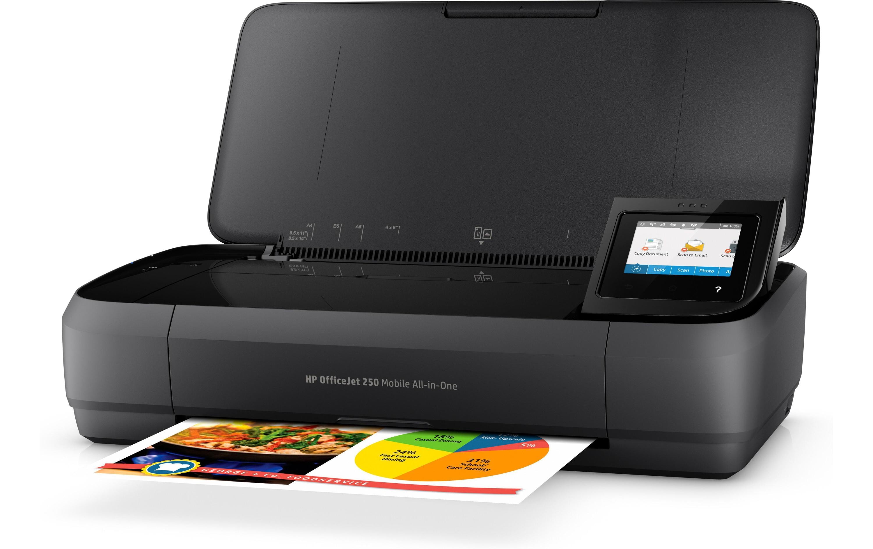 Mobiler Drucker OfficeJet 250 Mobile All-in-One<br>Mobiler 3-in-1-Multifunktionsdrucker