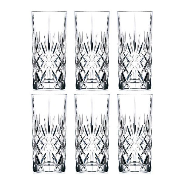Lyngby Glas  Melodia whiskeyglas, highball, 6 stk