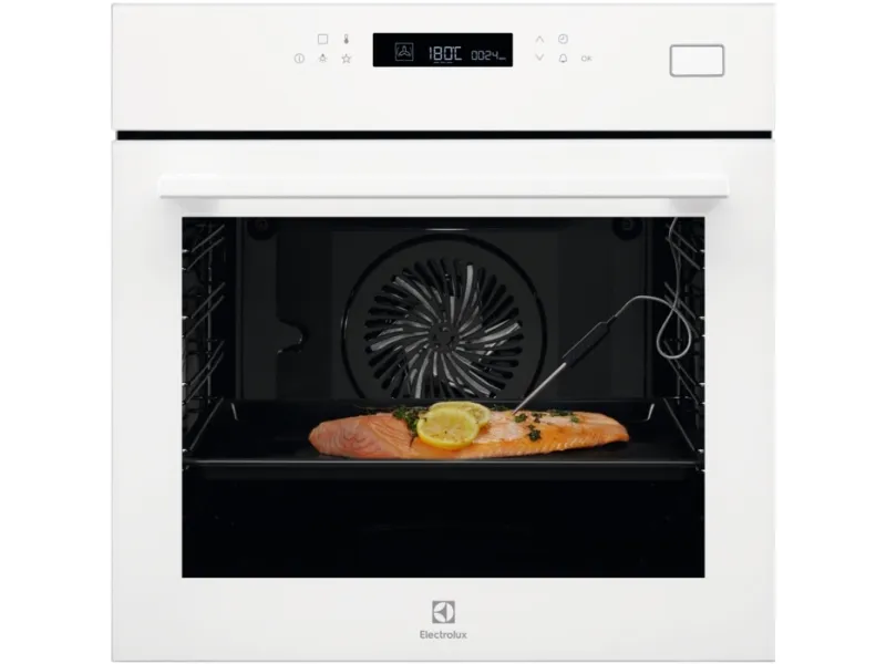 Electrolux EOB7S31V, Medium, Elektrisk ovn, 70 L, 3500 W, Damp, Indbygget