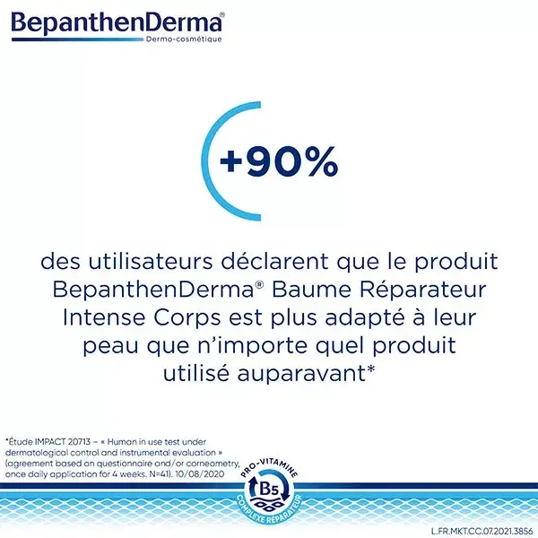 BepanthenDerma® Baume Réparateur Intense Corps Peaux Sèches et Sensibles 200ml