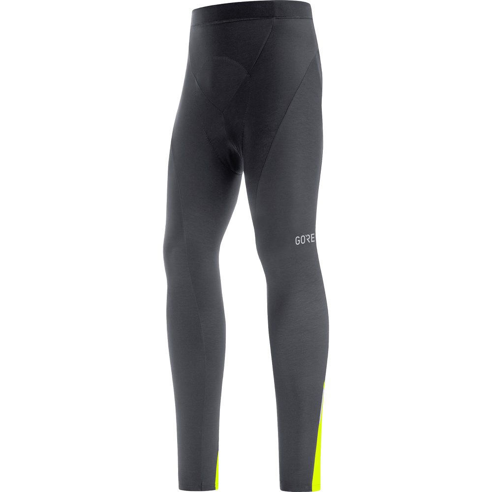 GOREWEAR C3 Thermo Tights+ Herren schwarz neon gelb