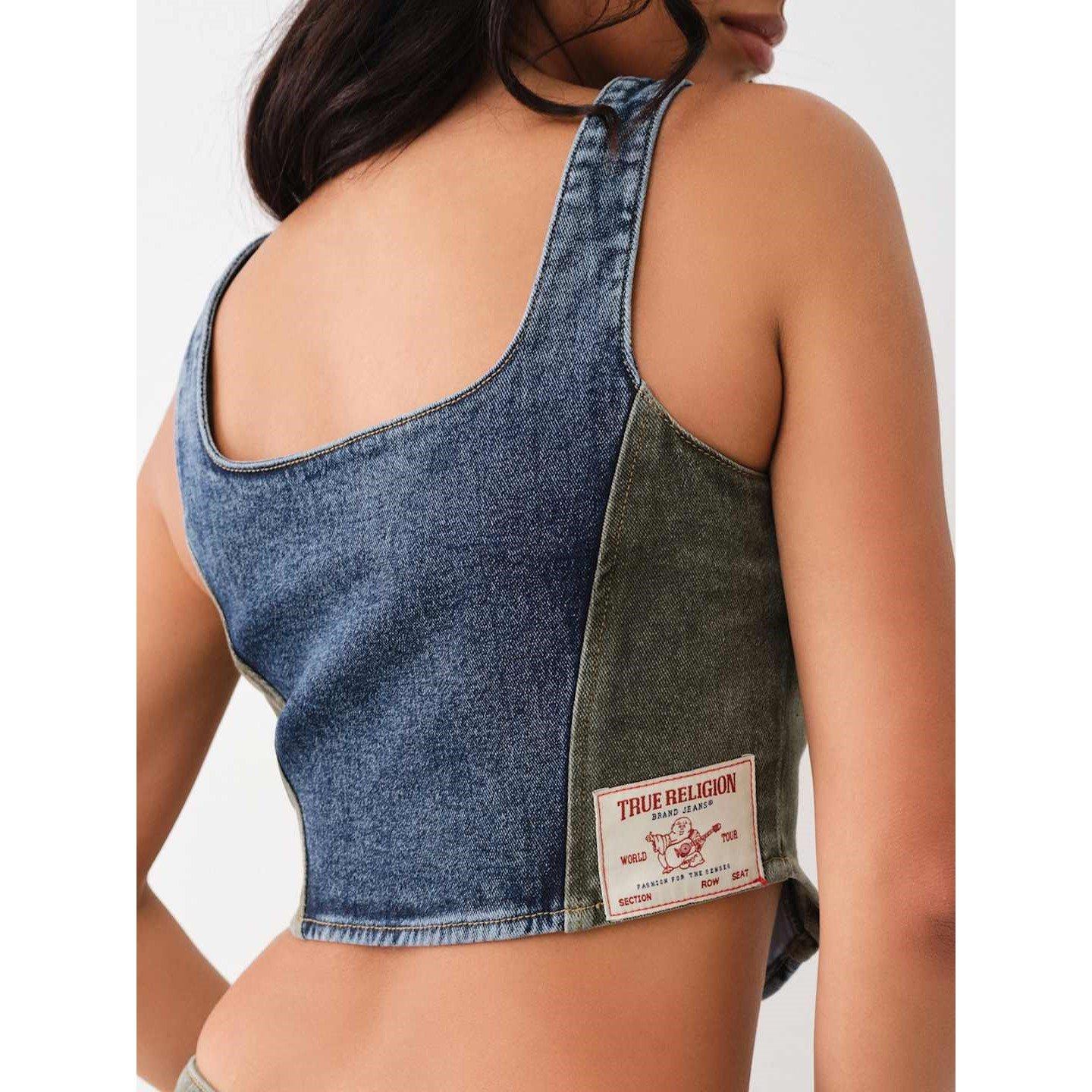True Religion TR Denim Corset Womens