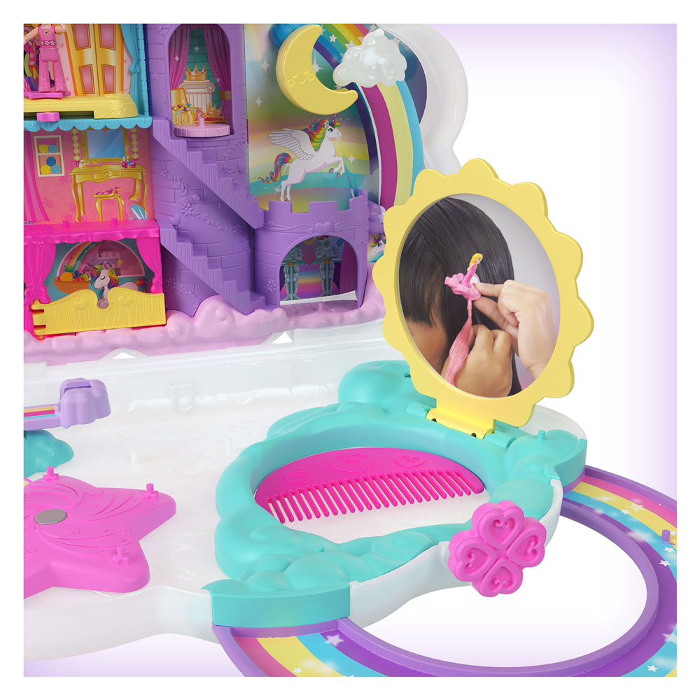 Polly Pocket Salon van de Regenboog Eenhoorn Speelset
