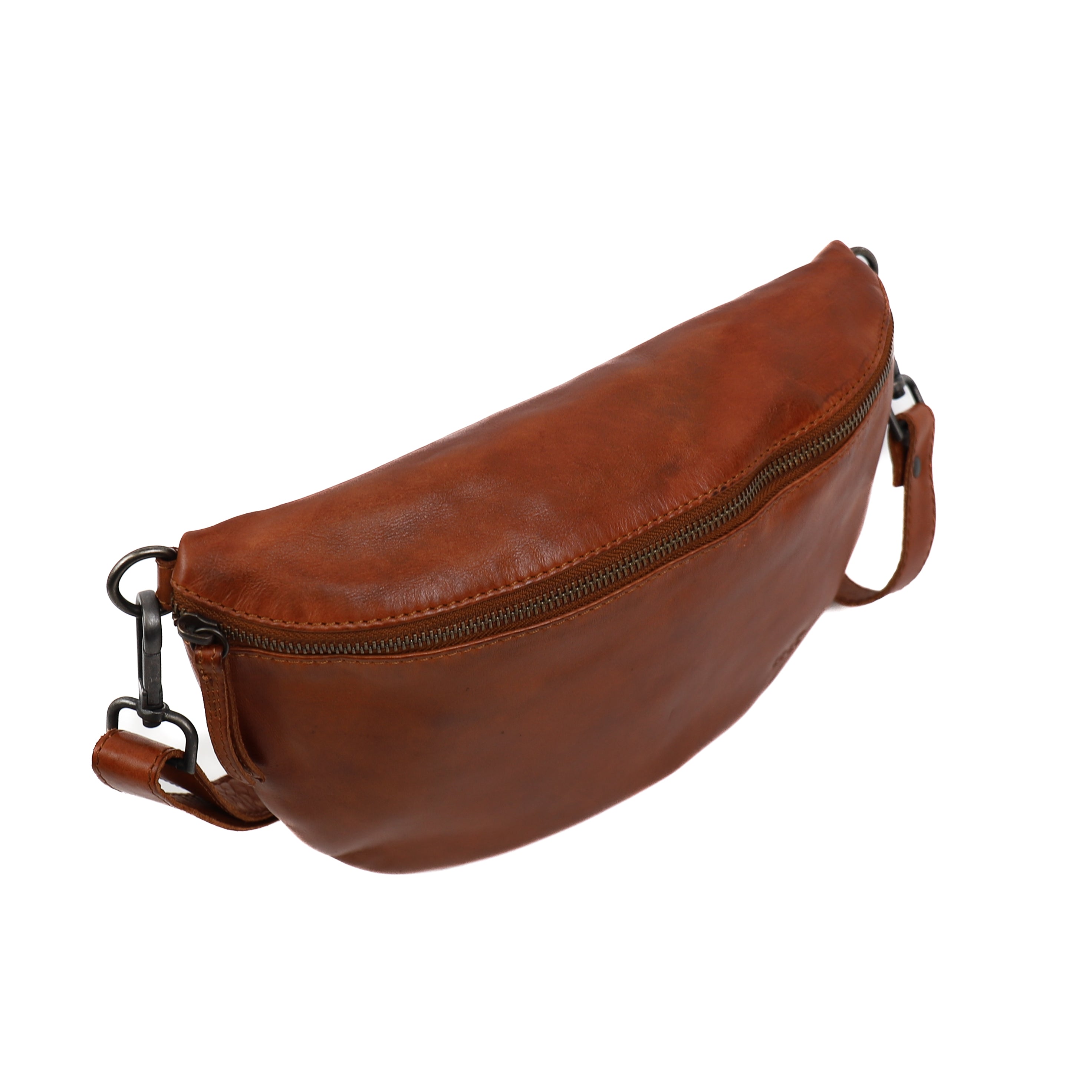 Crossbody/heuptas 'Maiky' cognac Cognac