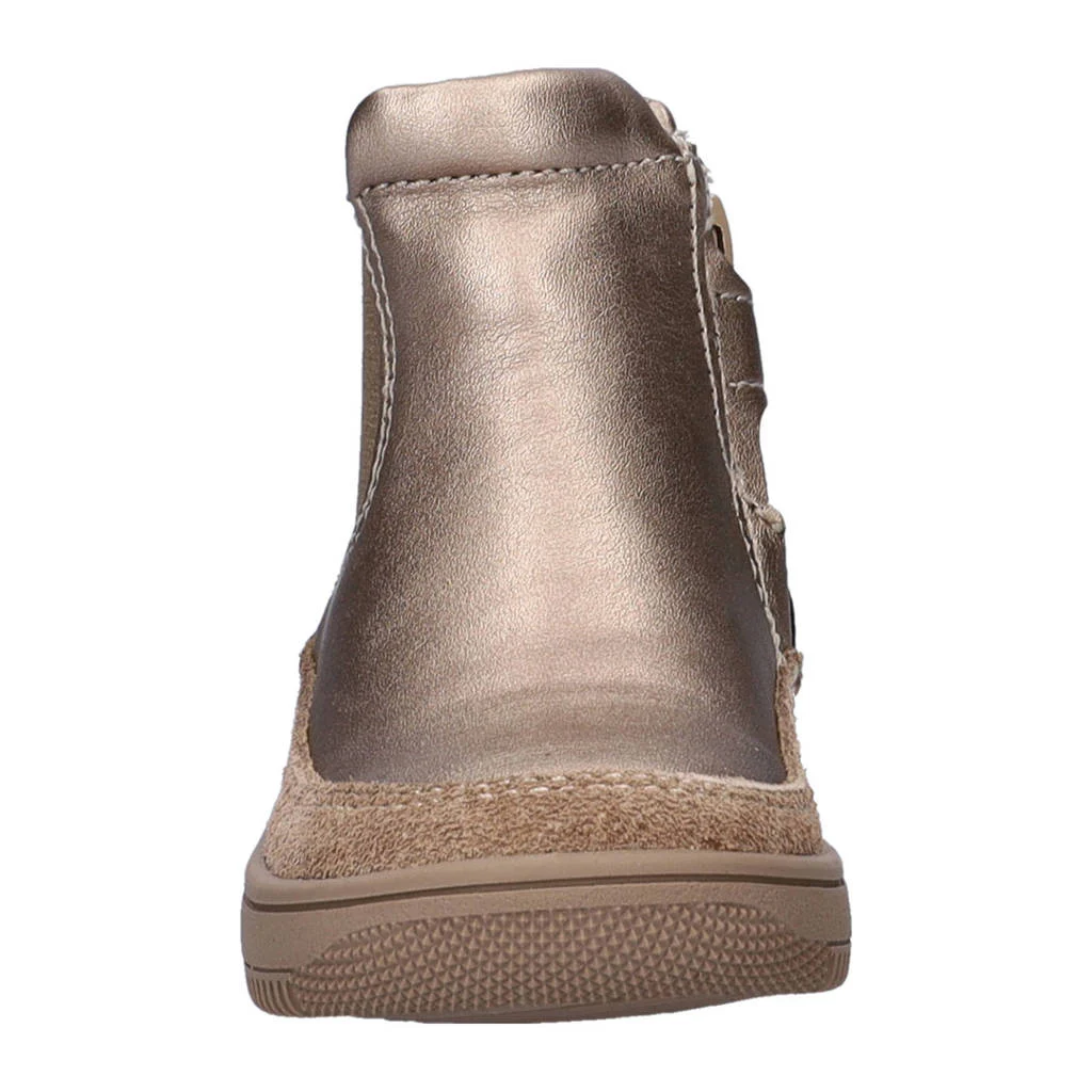 Nelson Kids leren enkelboots goud