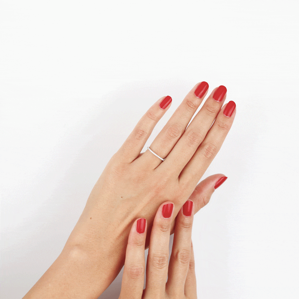 Bague Jaquelyn Argent Blanc Oxyde De Zirconium