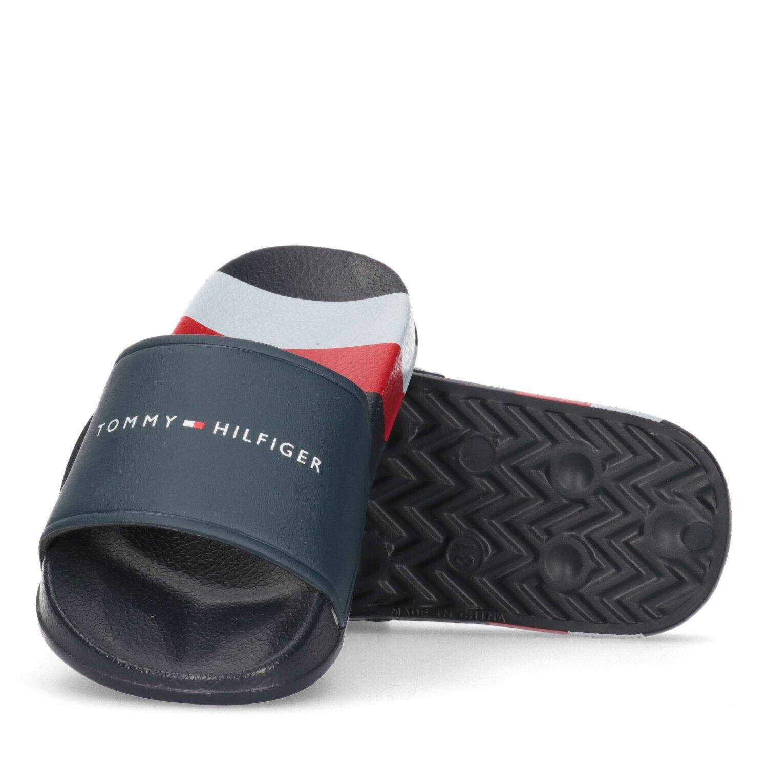 Tommy Hilfiger Stripe Logo Sliders Juniors