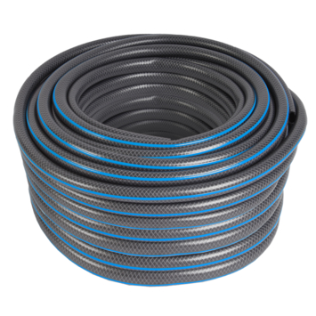 GAMMA tuinslang gewapend grijs met blauw 50 meter 1/2 inch