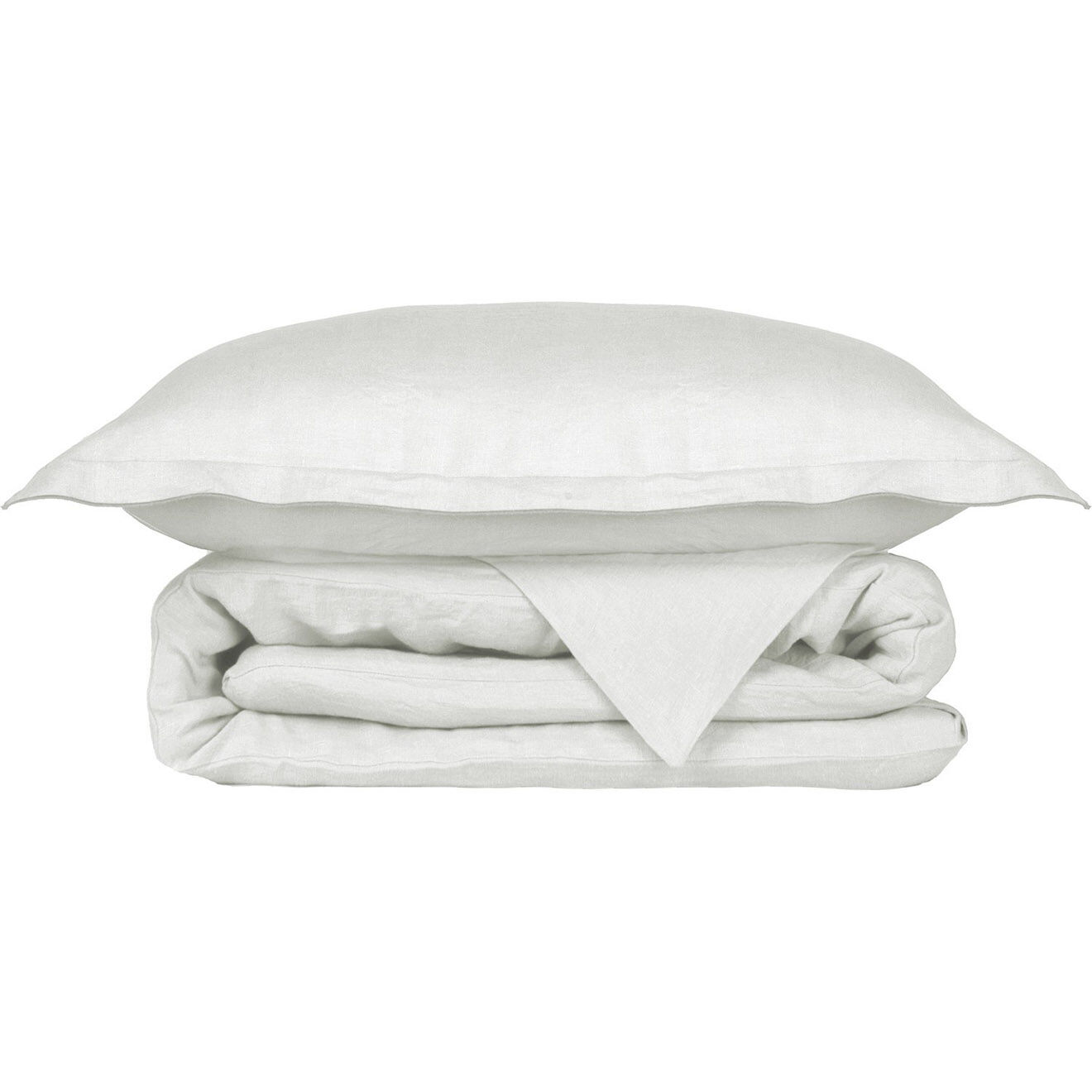 Febronie Housse de couette 100% Lin  Hortense blanche