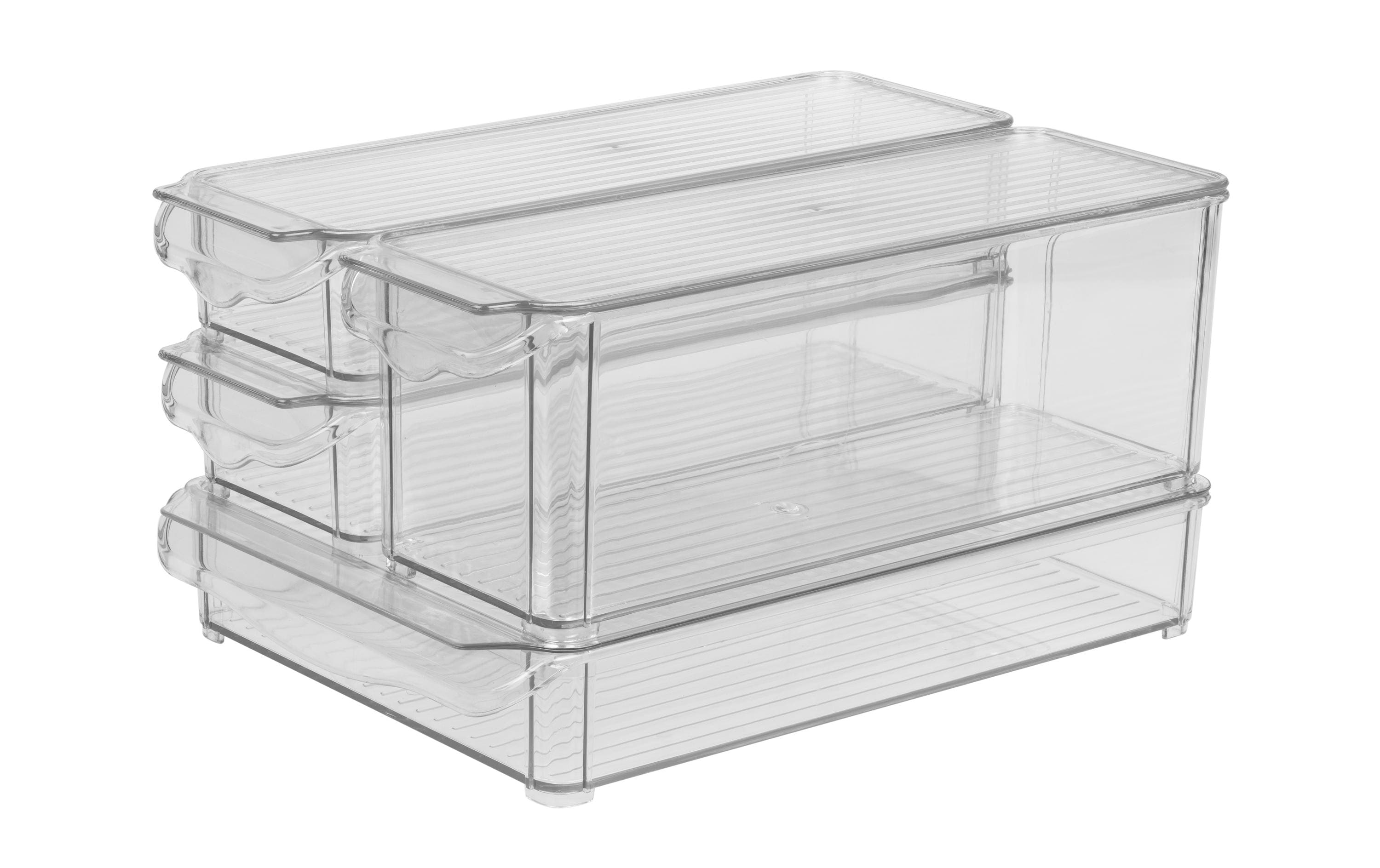 Kühlschrankorganizer 4-teilig, TransparentKühlschrankorganizer Set