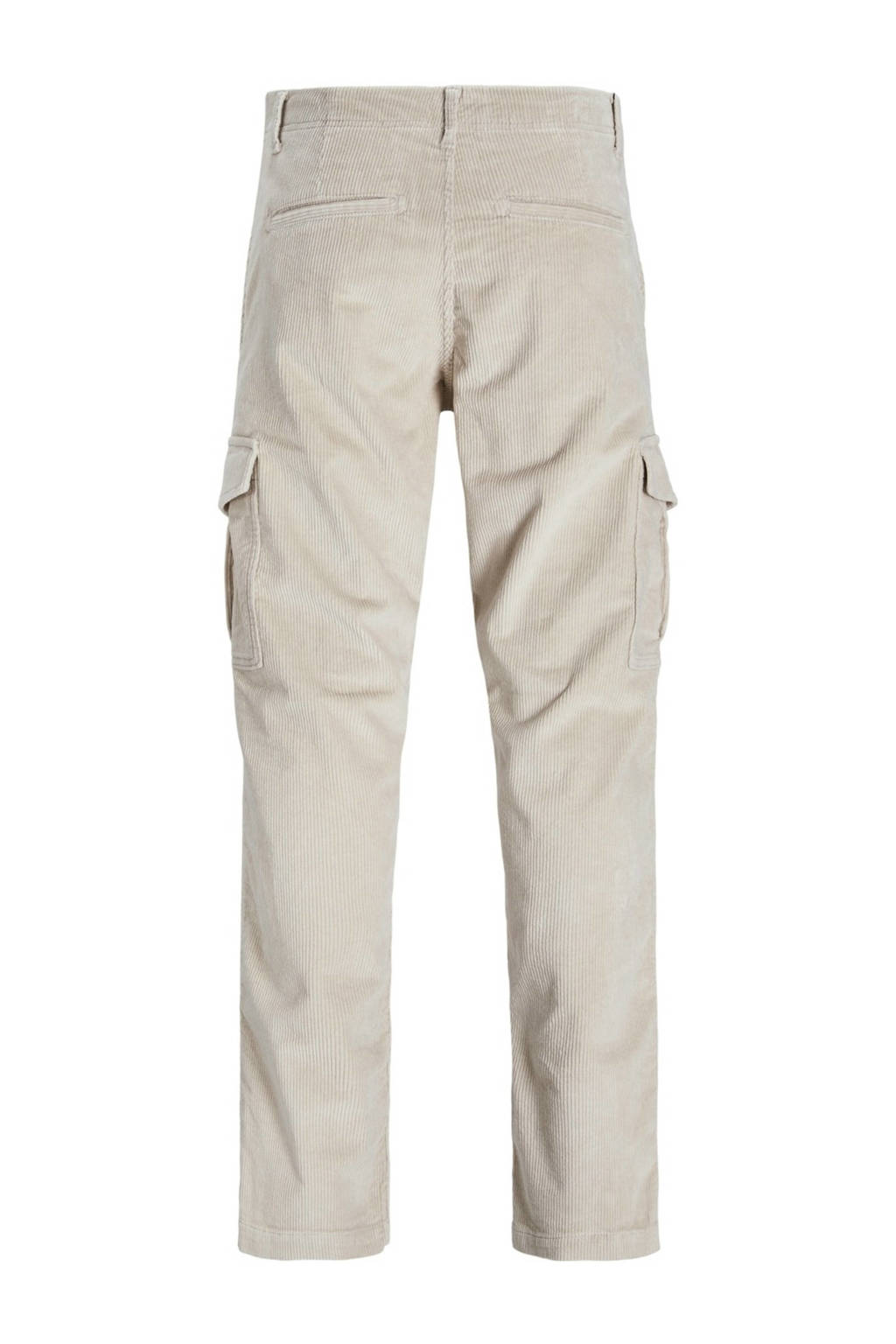 JACK & JONES corduroy relaxed cargobroek JPSTKANE JJBASIC ecru