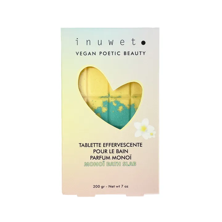 Inuwet Tablette monoï effervescente pour le bain - 200 g