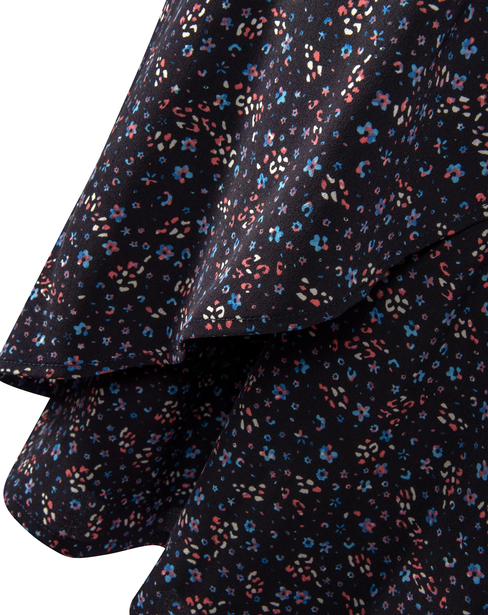 Langarmkleid STREUBLUMEN in navy