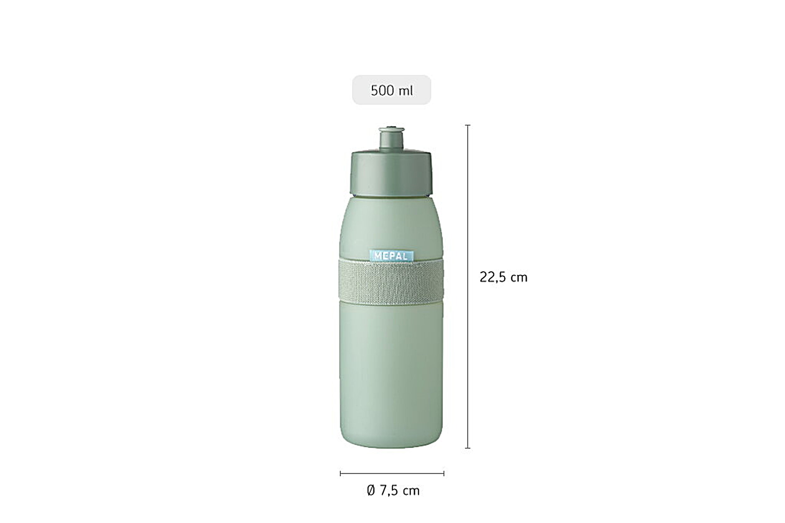 Mepal Ellipse 500 ml bidon - Nordic blue