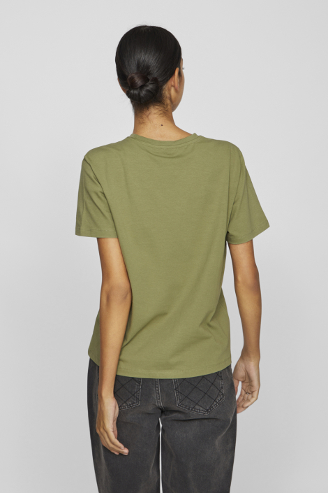 Vila groene dames t-shirt