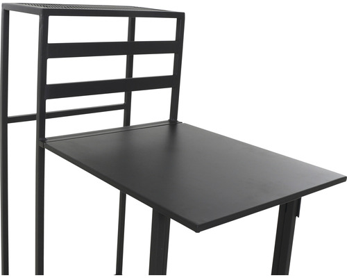 Siena Garden 2-zits balkonset bestaande uit: tafel, 2 stoelen, antraciet aluminium, opvouwbaar