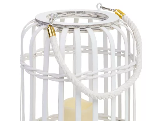 Lanterne en bambou avec bougie à piles