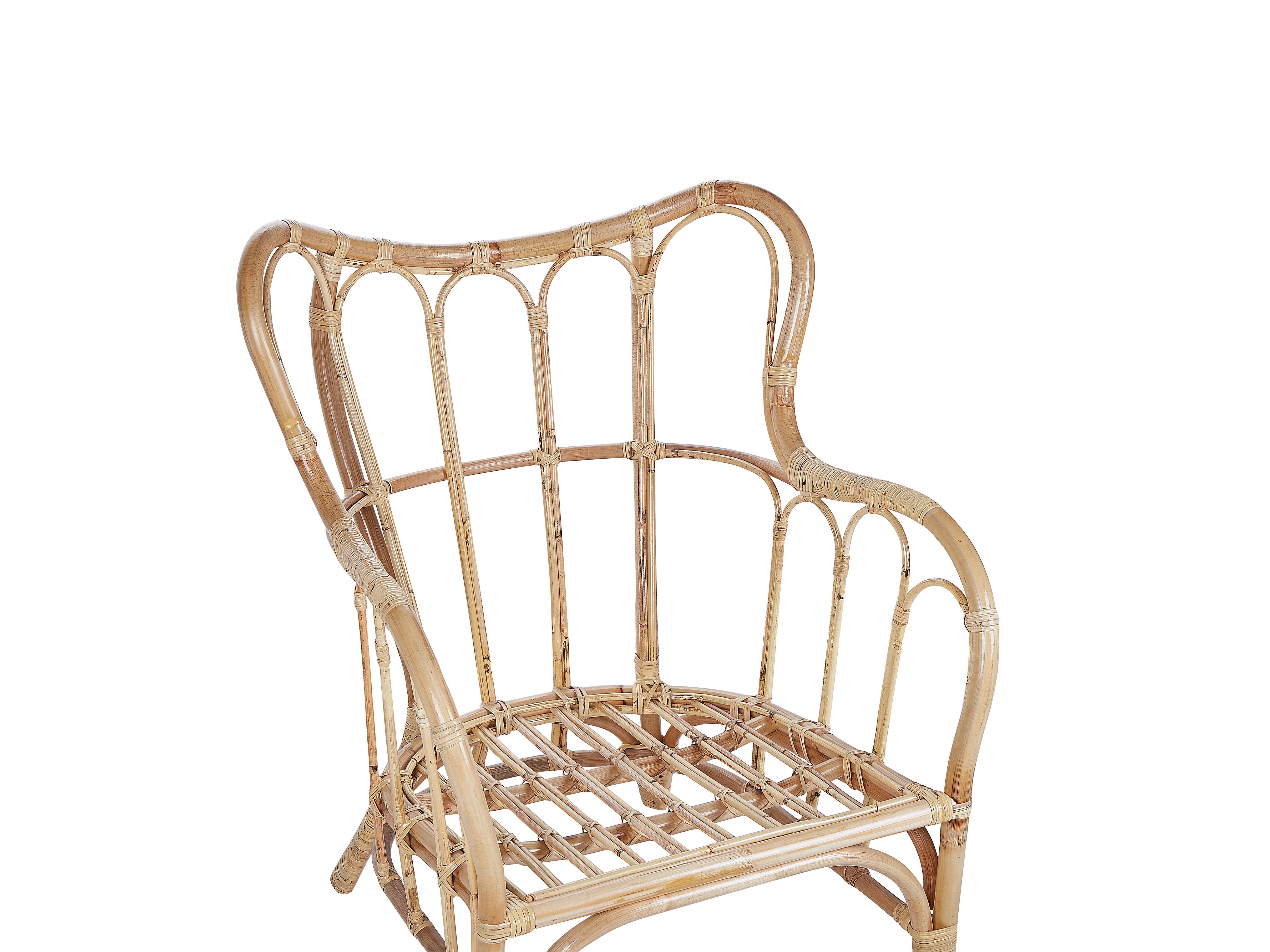 Loungeset met tafel 4-zits BRINDISI Rotan Natuurlijk