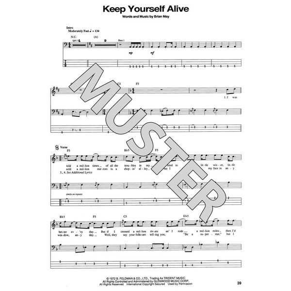 Hal Leonard Queen The Bass Guitar Collect