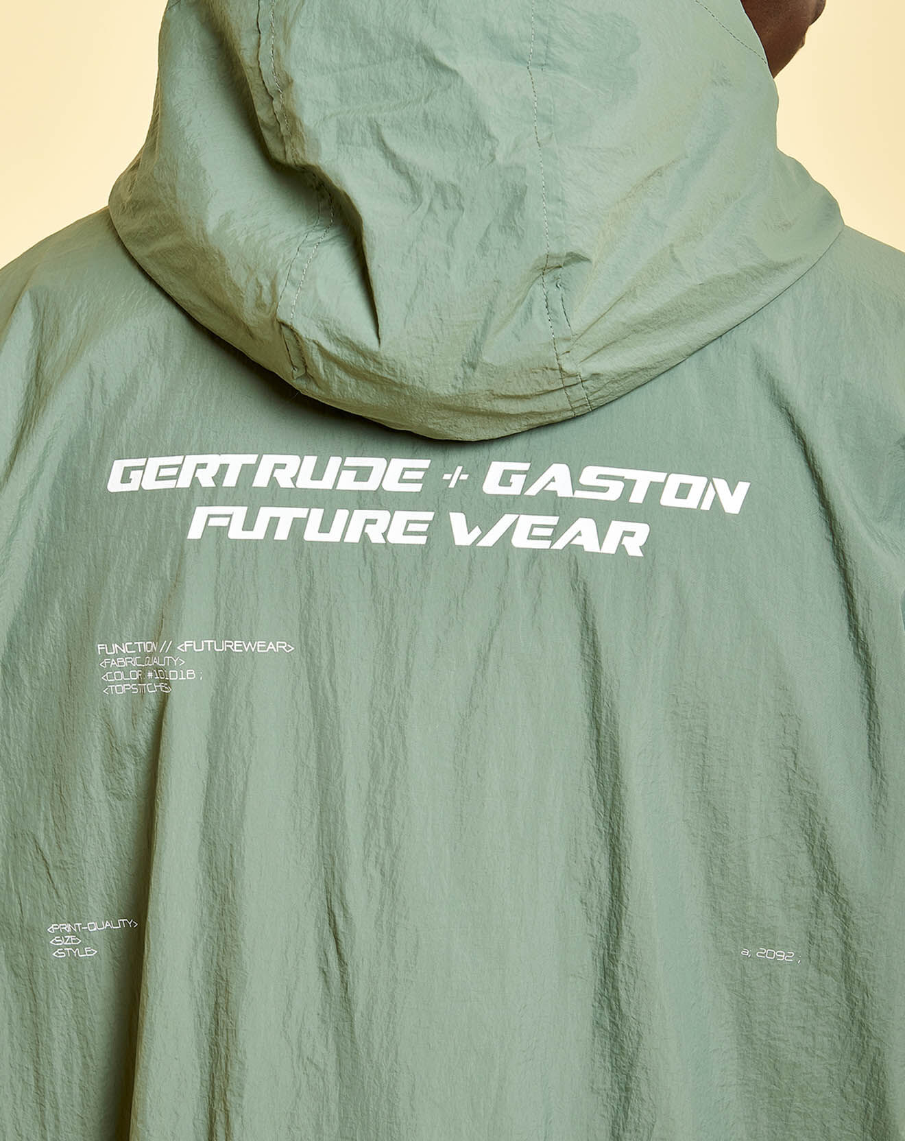Gertrude + Gaston Veste coupe-vente mixte Gabriel verte