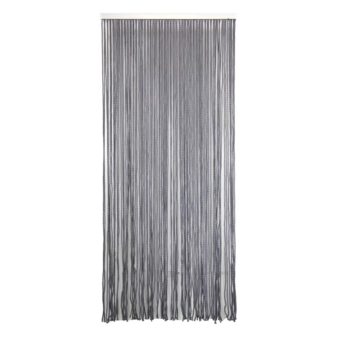 Rideau de porte pompon (90 x 200 cm) Dona Gris