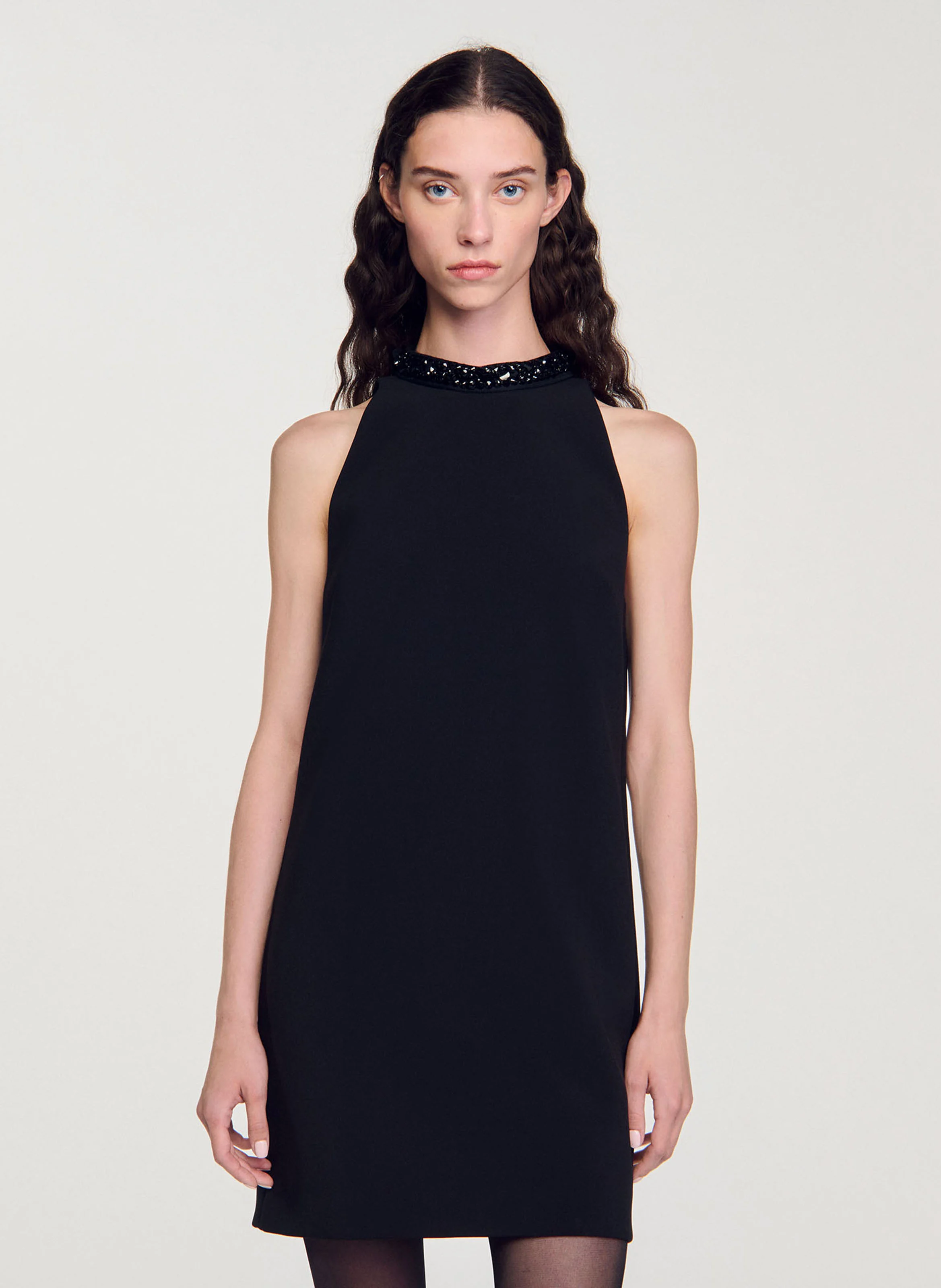 Top col rond| Noir