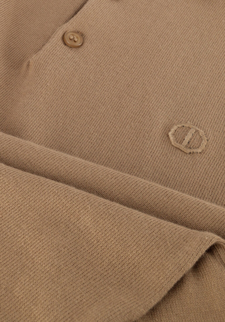 DSTREZZED bruine dstrezzed polo polo s/s cotton knit
