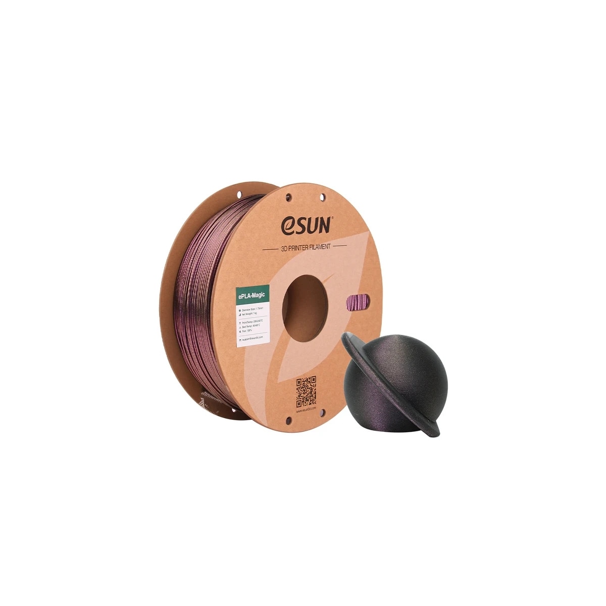 eSUN Magic 1.75mm 1kg - Dark Twinkling Purple