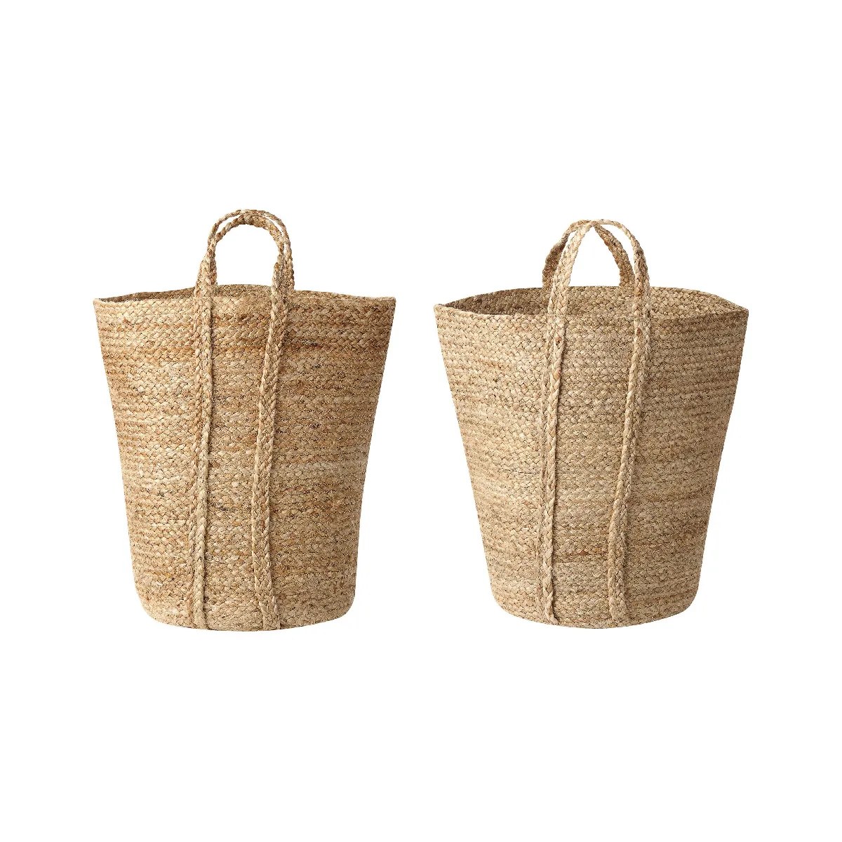 Beliani ORNACH - Lot de 2 paniers en jute naturel