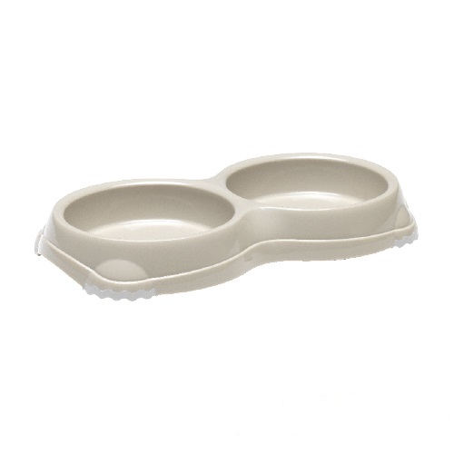 Alimentador duplo para gatos MP SMARTY (cinza, 2 x 200 ml (26 x 14 x 3,5))