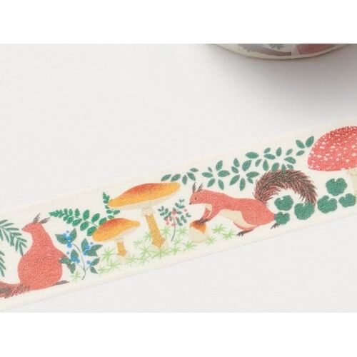 MDS - sotlight Masking Tape HEY DAY Cheeful Forest (Eekhoorn) (15mm)