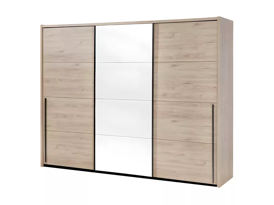 Chambre Adulte Complète (160*200) Bois clair - ANAELLE