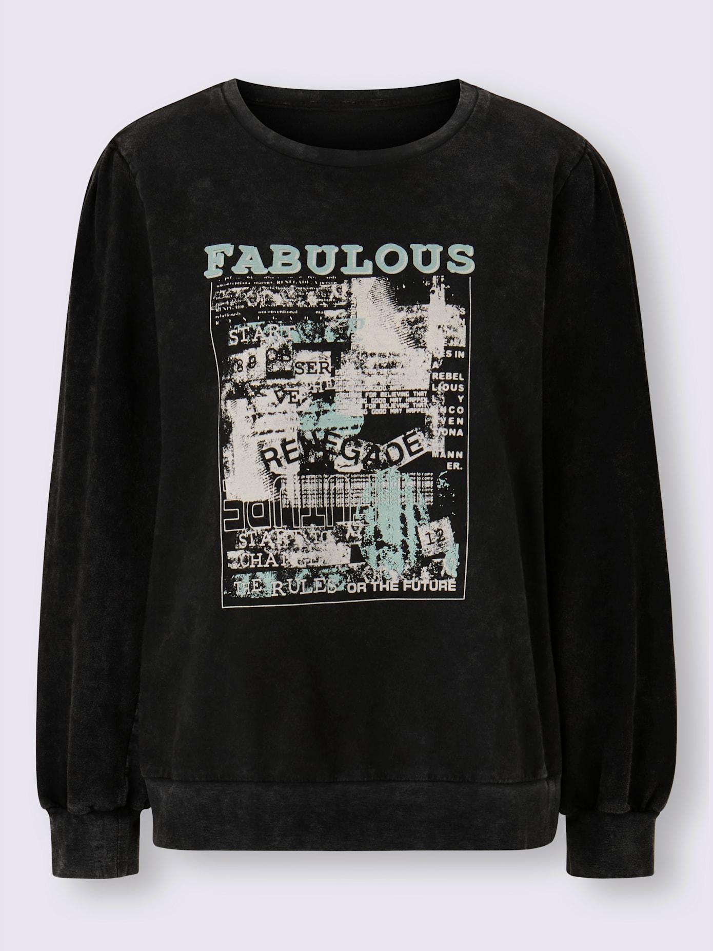 Sweat-shirt délavé tendance