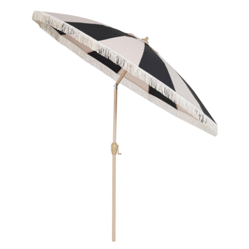 Handson parasol Venetië zwart/beige rond Ø 250 cm